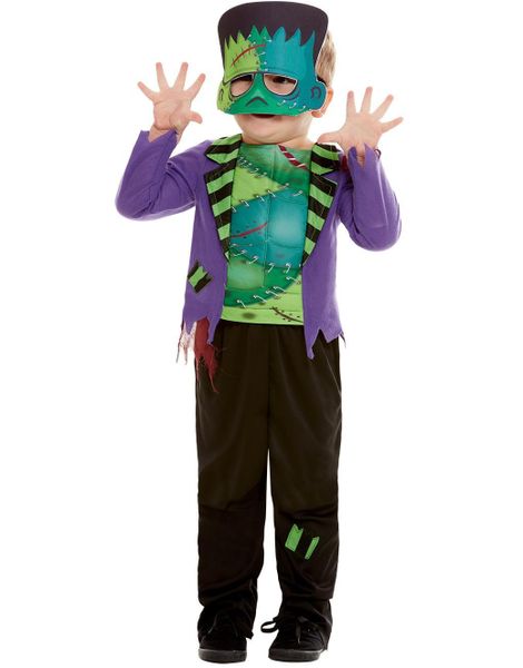 Frankenstein Inspirert Barnekostyme med Maske