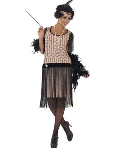 Komplett 20-talls Flapper Kostyme
