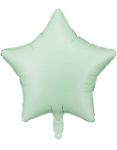 Stjerneformet Matt Grønn Folieballong 48 cm
