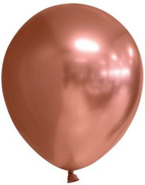 100 stk 13 cm MEGAPACK - Glossy Kobberfarget Ballonger