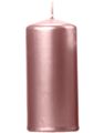 Metallisk Rose Gullfarget Kubbelys 12x6 cm