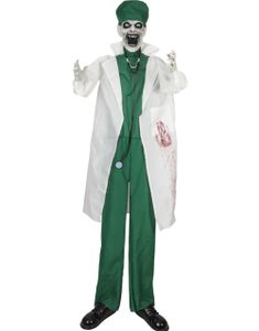 Stående Animert Doktor med Lys, Lyd og Bevegelse 180 cm