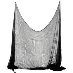 Skummel Dekorasjon til Halloween - Svart Netting Ca 75x300 cm