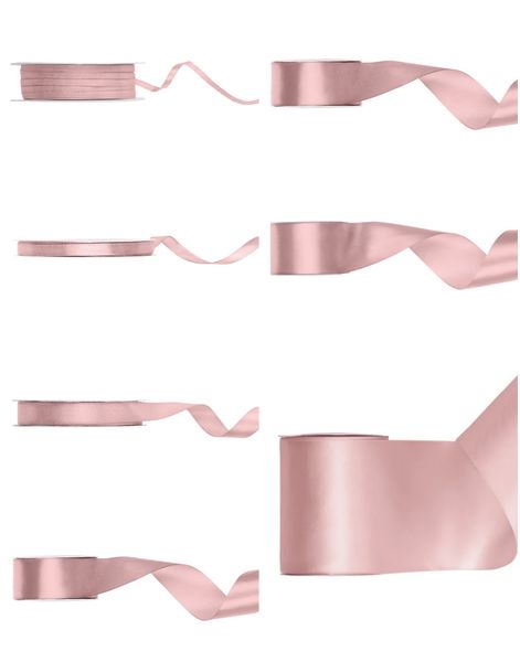 Satengbånd Lys Skitten Rosa