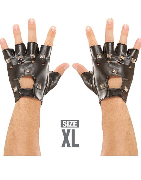 Store Skinnimiterte Hansker med Nagler XL