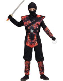 Flammedrage Ninjakriger Barnekostyme