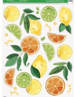 14 Vindusklistremerker Sitrus Frukter - Summer Fruits