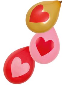 6 stk 25 cm Ballonger - Love You
