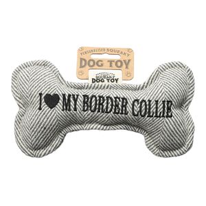 I <3 My Border Collie - Leketøy for Hund med Lyd - 20 cm