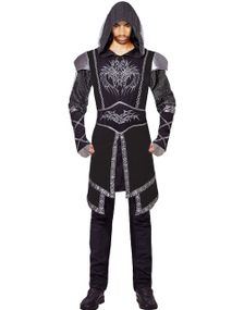 Svart Assassins Creed Inspirert Kostymeoverdel til Mann