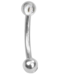 The Eye White - 1.2 x 8 mm Øyenbrynspiercing