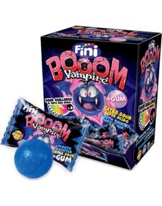 200 stk Fini Booom Vampire - Kjempesure Sukkertøy med Tyggegummikjerne 1 kg