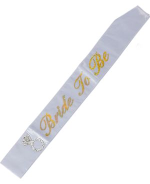 Hvitt Bride to Be Ordensbånd