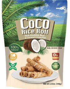 1779235200_1Coco Rice & Coconut Crispy Rolls - Kokosruller med Sesam og Jasminris 100g (Thailand)