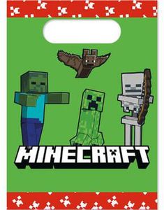 4 stk Godteposer - Minecraft Party