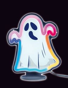 Spøkelse Lampe med RBG LED-Lys 21,5x25 cm
