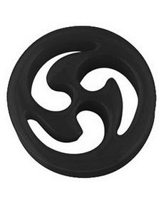 Ninja Star - Svart Piercing Tunnel