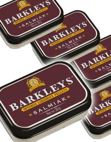 12 stk Barkleys Intense Liquorice Pellets Salmiak - Sukkertøy med Salmiaksmak - Hel Eske