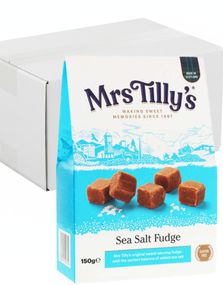6 stk Mrs Tilly Sea Salt Fudge / Myke Karameller m Havsalt - Hel Eske