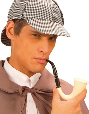 Sherlock Holmes Dektektiv Pipe - Kostymetilbehør