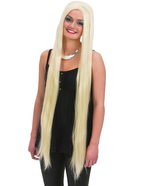 Super Lang Blond parykk