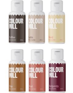 Sett med 6 stk Colour Mill Oil Blend Matfarger - Outback Set