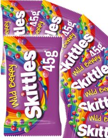 1791763200_136 stk Skittles Wild Berry - Tyggepastiller med Forskjellige Bærsmaker - Hel Eske 1,62 kg