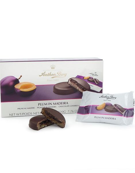 Anthon Berg Plum in Madeira - Sjokoladedekket Marsipan og Plommefyll 220 gram