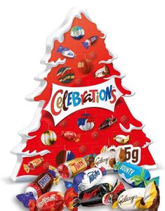 Celebrations Adventskalender med Kjente Sjokolademerker 215g