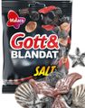 Godt og Blandet Salt - Forskjellige Salte Vingummi- og Lakrisbiter 150 gram