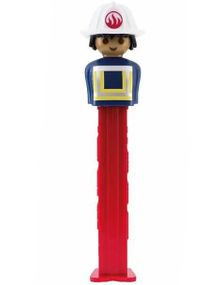 Playmobile Brannkonstabel Pez-Holder med 2 stk Pez Pakker