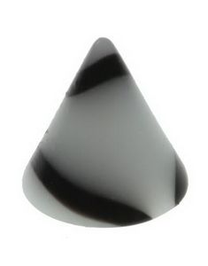 Marble Spike White - 3 mm Akrylkule til 1,2 mm stang
