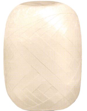 20 meter Ivory/Elfenben Ballongbånd / Gavebånd - 5 mm Bred