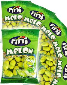 12 stk Fini Melon Bubblegum - Melonformede Tyggegummier - Hel Eske 900 gram