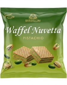 Bardollini Waffel Nuvetta Pistachio - Sprø Vaffelkjeks med Pistasjfyll 117 gram