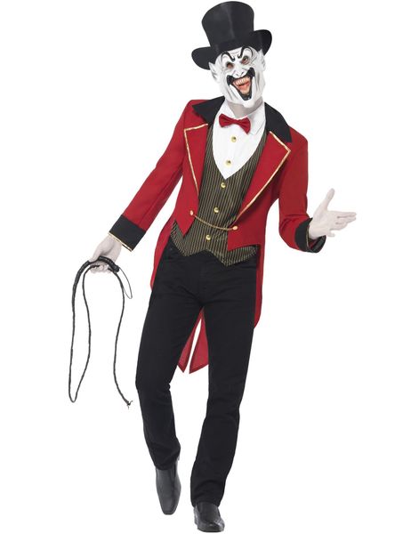 Sinister Ringmaster - Kostyme til Mann med Maske og Hatt
