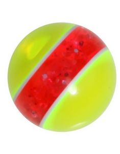 Gul og Rosa 6 mm Akrylkule til 1,6 mm stang