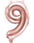 Rose Gullfarget Tallballonger 0-9 - 35 cm