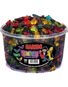 Haribo Vampis - Vingummiflaggermus med Frukt og Lakrissmak 1200 gram