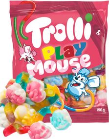 1779408000_1Trolli Playmouse - Skum og Vingummi Godteri 150g