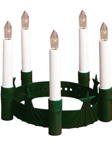 Luciakrone med Lys 16 cm