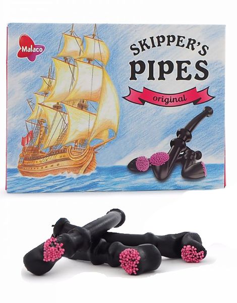 60 stk Skippers Pipes Original / Lakrispipe - Hel Eske