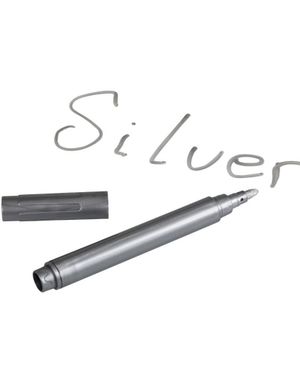 2 stk Sølvfargede Penner/Tusjer til Glass
