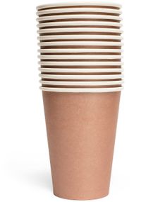 14 stk Rosegullfargede Pappkrus 210 ml