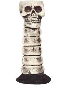 Skjelett Lysestake i Resin - 17 cm