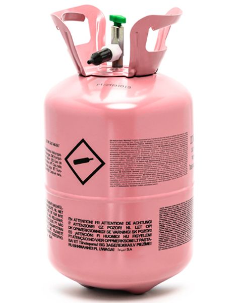 Rosa Heliumtank til 30 stk 23 cm Ballonger