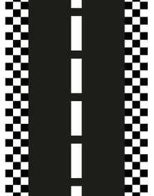 Bordløper - Racerbane 40 cm x 5 meter