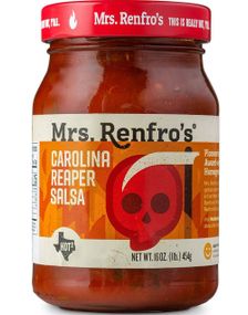 Mrs. Renfro's Carolina Reaper Salsa - Kjempesterk Salsasaus med Carolina Reaper Chili 454 gram (USA Import)