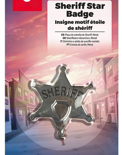 Sheriffstjerne i Metall