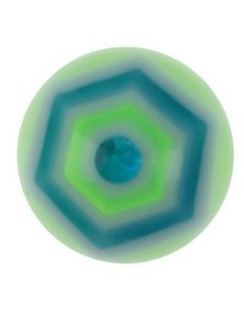 Hexagonal - Grønn Akrylkule